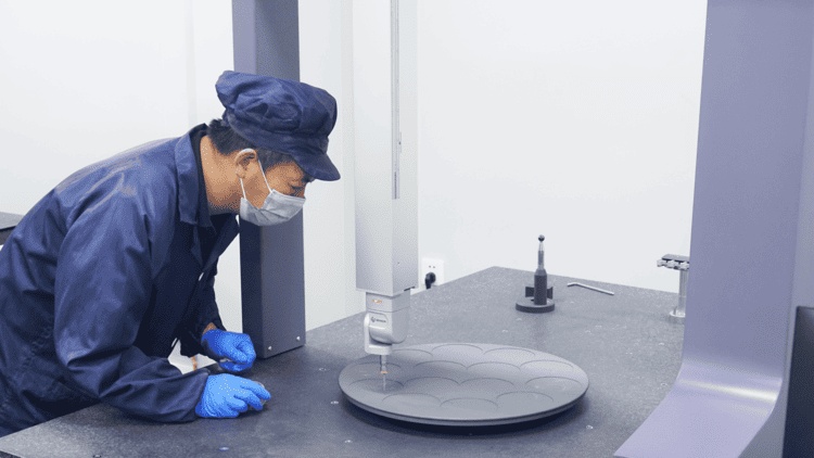 4. CVD SiC Single wafer susceptor Veraarbechtung